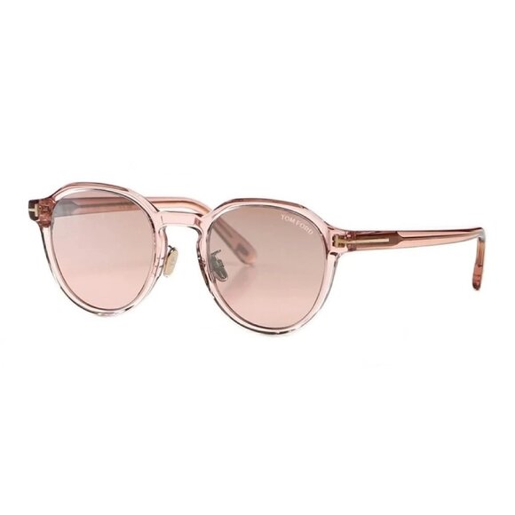 NEW TOM FORD SUNGLASSES PINK WOMEN ROUND EYEWEAR - Picture 1 of 3
